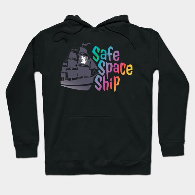 Safe Space Ship Hoodie by Yue